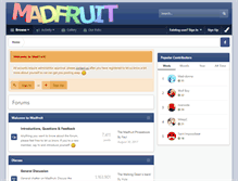 Tablet Screenshot of madfruit.co.uk